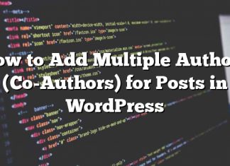 Cómo agregar varios autores (coautores) para publicaciones en WordPress