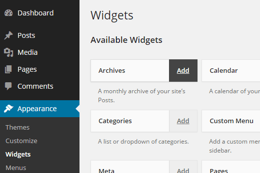 Usar widgets en modo de accesibilidad 