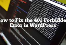 Cómo arreglar el error prohibido 403 en WordPress