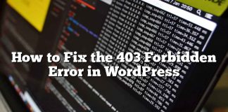 Cómo arreglar el error prohibido 403 en WordPress