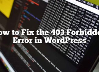 Cómo arreglar el error prohibido 403 en WordPress