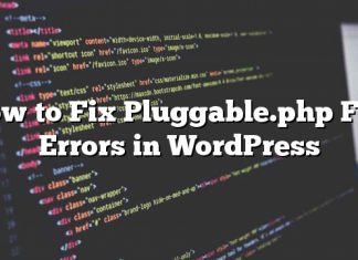 Cómo arreglar errores de archivo Pluggable.php en WordPress