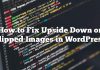 Cómo arreglar imágenes al revés o volteadas en WordPress