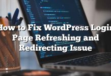 Cómo arreglar la página de inicio de sesión de WordPress Problema de actualización y redireccionamiento