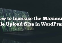 Cómo aumentar el tamaño máximo de carga de archivos en WordPress
