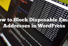 Cómo bloquear direcciones de correo electrónico desechables en WordPress