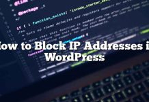 Cómo bloquear direcciones IP en WordPress