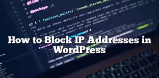 Cómo bloquear direcciones IP en WordPress