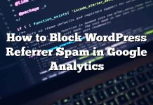 Cómo bloquear WordPress Referrer Spam en Google Analytics