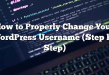 Cómo cambiar correctamente su nombre de usuario de WordPress (paso a paso)