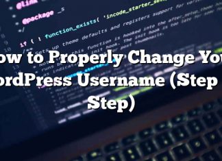 Cómo cambiar correctamente su nombre de usuario de WordPress (paso a paso)