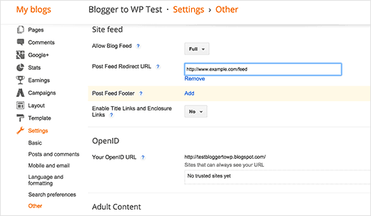 Redirige a los lectores de fuentes de bloggers a tu fuente de WordPress 