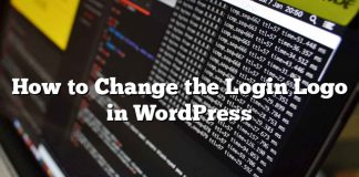 Cómo cambiar el logotipo de inicio de sesión en WordPress