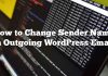 Cómo cambiar el nombre del remitente en el correo electrónico saliente de WordPress