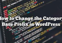 Cómo cambiar el Prefijo base de categoría en WordPress