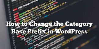 Cómo cambiar el Prefijo base de categoría en WordPress