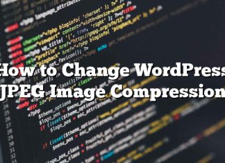 Cómo cambiar la compresión de imagen JPEG de WordPress