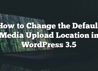 Cómo cambiar la ubicación de carga de medios predeterminada en WordPress 3.5
