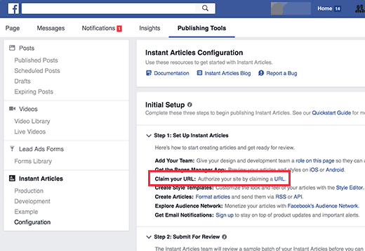 Reclamar la URL de su sitio Reclamar la URL de su sitio