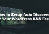 Cómo configurar Auto Discovery para su WordPress RSS Feeds