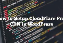 Cómo configurar CloudFlare Free CDN en WordPress