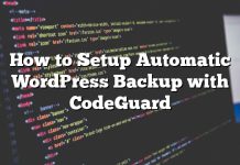 Cómo configurar Copia de seguridad automática de WordPress con CodeGuard