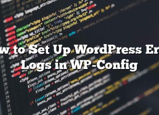 Cómo configurar registros de error de WordPress en WP-Config