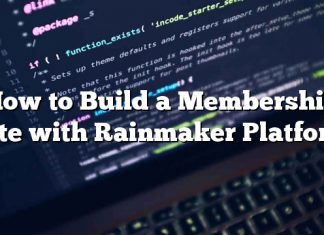 Cómo construir un sitio de membresía con Rainmaker Platform