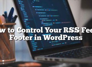 Cómo controlar tus fuentes RSS Pie de página en WordPress