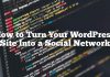 Cómo convertir su sitio de WordPress en una red social