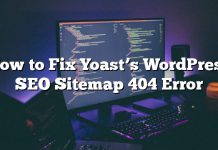 Cómo corregir el error de Yoast WordPress SEO Sitemap 404 de Yoast