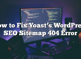 Cómo corregir el error de Yoast WordPress SEO Sitemap 404 de Yoast