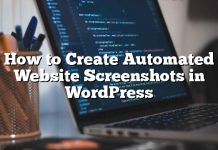Cómo crear capturas de pantalla de sitios web automatizados en WordPress