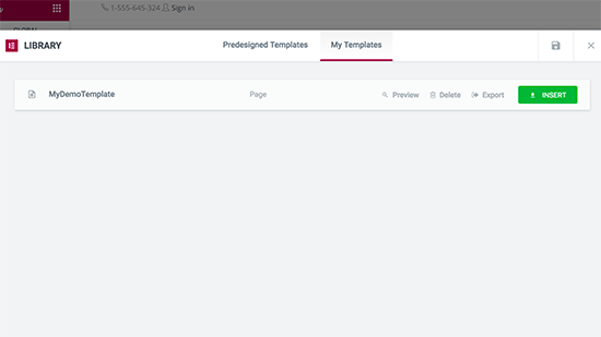 Plantilla personalizada 