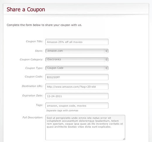 Comparte un cupón Comparte un cupón