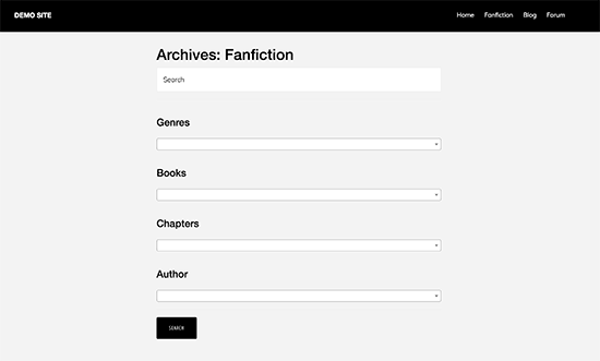 Búsqueda de archivo Fanfiction 