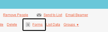 Enlace de formularios de MailChimp 