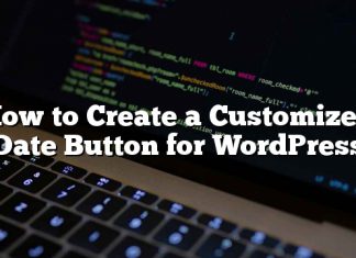 Cómo crear un botón de fecha personalizado para WordPress