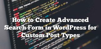 Cómo crear un formulario de búsqueda avanzada en WordPress para tipos de publicaciones personalizadas