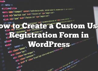 Cómo crear un formulario de registro de usuario personalizado en WordPress