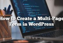 Cómo crear un formulario de varias páginas en WordPress