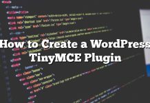 Cómo crear un plugin de WordPress TinyMCE
