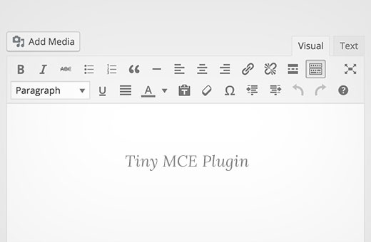 Barra de herramientas Tiny MCE en WordPress Visual Editor 