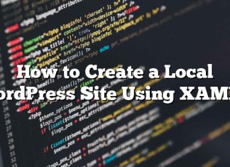 Cómo crear un sitio local de WordPress usando XAMPP