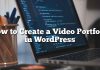 Cómo crear una cartera de video en WordPress