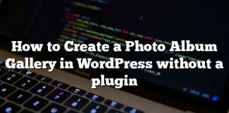 Cómo crear una galería de álbumes de fotos en WordPress sin un complemento