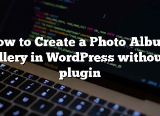 Cómo crear una galería de álbumes de fotos en WordPress sin un complemento