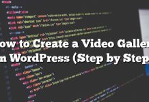 Cómo crear una galería de videos en WordPress (paso a paso)