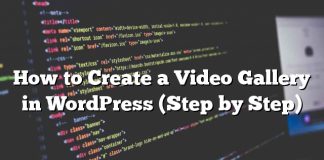Cómo crear una galería de videos en WordPress (paso a paso)