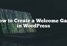 Cómo crear una puerta de bienvenida en WordPress